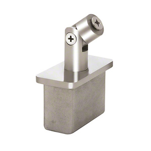 CRL 316 Polished Stainless 1" x 2" Vertically Adjustable Post Cap for Saddles