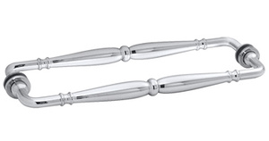 CRL Polished Chrome Victorian Style 12" Back-to-Back Towel Bar