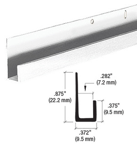 J-Bar Top Mirror Mounting Channel Bright Chrome