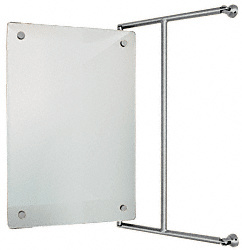 CRL Brushed Nickel 15" x 23" Frameless Pivot Mirror