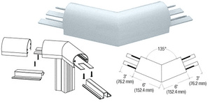 CRL Mill 300 Series Top Cap 135º Corner