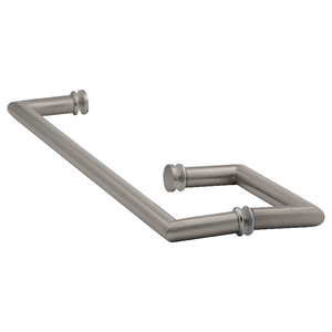Brushed Nickel 6" X 18" Mitered Towel Bar/Handle Combo with Washers