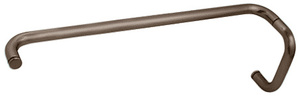 CRL Oil Rubbed Bronze 6" Pull Handle and 24" Towel Bar BM Series Combination Without Metal Washers