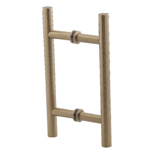 Satin Brass 6" Ladder Pull Back to Back Handles