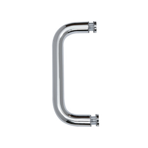 CRL Polished Chrome 6" Single-Sided Solid 3/4" Diameter Pull Handle Without Metal Washers