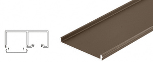CRL Black Bronze Anodized Snap-In Filler Strip for Sliding Door Pocket