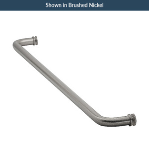 Satin Brass 28" Single Mount Tubular Towel Bar with Washers