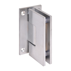 CRL Brushed Chrome Vienna 037 Series Wall Mount Full Back Plate Hinge