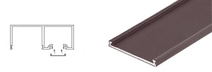 CRL Black Bronze Anodized Header Snap-In Filler - 120" Length