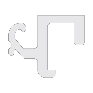 CRL-U.S. Aluminum White KYNAR® Paint 5/8" Glazing Adapter - 24'-3"