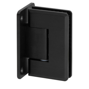 Matte Black Wall Mount with Full Back Plate Coronado Beveled Series Hinge