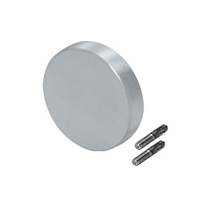 CRL-Blumcraft® Mill Aluminum Decorative Flat End Caps for 338 Series Aluminum Cap Railings