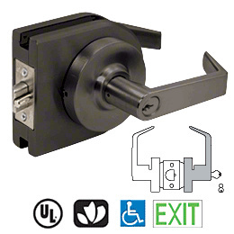 CRL Dark Bronze Grade 1 Lever Lock Housing - Storeroom