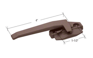 CRL Brown Left Hand Cam Handle with 1-1/2" Screw Holes