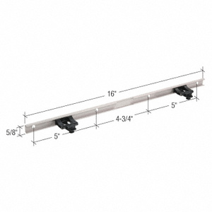 CRL Truth® Stainless Steel Awning Operator Track with Two Slider Guides
