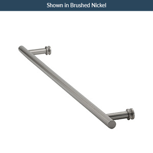 Polished Nickel 24" Single Mount Ladder Pull Towel Bar