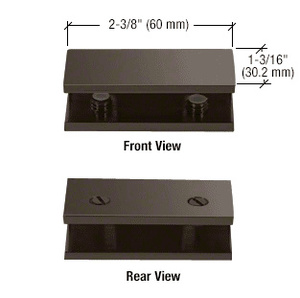 CRL Oil Rubbed Bronze No-Drill Clamp for 1/2" Glass