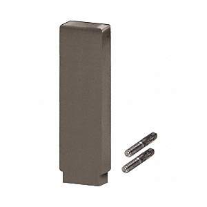 CRL-Blumcraft® Dark Bronze Anodized Decorative Flat End Caps for 638 Series Aluminum Cap Railings