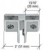 CRL Chrome 3-Way 90 Degree Aluminum Glass Connector