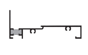 CRL-U.S. Aluminum Class I Bronze Anodized Head and Sill Mullion - 24-2"