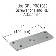 CRL Polished Stainless 180 Degree Post P-Series Flat Replacement Saddle