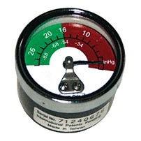 CRL Wood's Powr-Grip® Lifting Frame Vacuum Gauge- 1-1/2" Dial