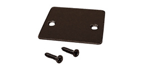 CRL Black Bronze Anodized End Cap with Screws