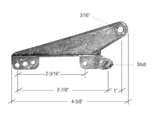 CRL 4-3/8" Awning Window Vent Hinge