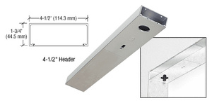 CRL Satin Anodized 4-1/2" x 41-1/4" Single Door Header