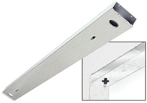 CRL Satin Anodized Custom Length 4-1/2" No Pocket Double Sided Door Header