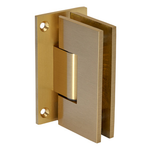 CRL Satin Brass Vienna 337 Series Adjustable Wall Mount Full Back Plate Hinge