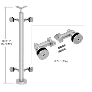 Brushed Stainless 32 Degree Upper Incline Corner for 1-1/2 Diameter  Railing