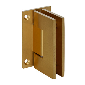 CRL Satin Brass Geneva 037 Series Wall Mount Full Back Plate Standard Hinge