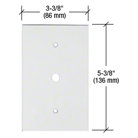 CRL Clear TV 3/8" Hole Acrylic Mirror Plate