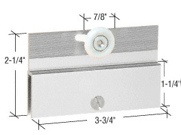 CRL Brite Anodized 1/4" Top Hanger Bracket for CK/DK Cottage Series Sliders