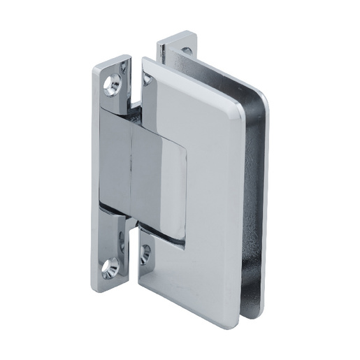 CRL Polished Chrome Cologne 037 Series Wall Mount 'H' Back Plate Hinge