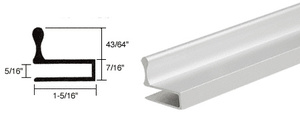 CRL Satin Anodized Aluminum Glass Door Edge Pull Extrusion