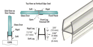 CRL Multi-Purpose 'H' Wipe for 5/16" Glass