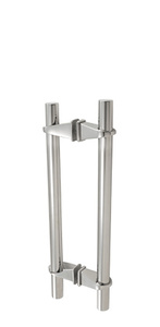 CRL Polished Stainless 16" Variant Series Adjustable Pull Handle with VP1 Mounting Post