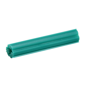 CRL 1-1/2" Length Green Plastic Screw Anchors - 1/4" Hole