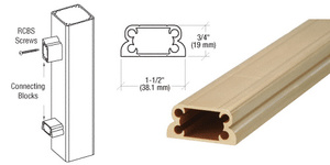 CRL 100 Series 1" Rail Connecting Block
