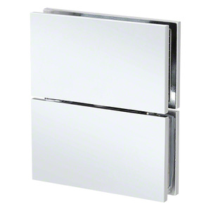 Polished Chrome Glass to Glass Adjustable Prestige Pivot Hinge