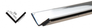 CRL Chrome Plastic 1/2" Reflective Inside Angle