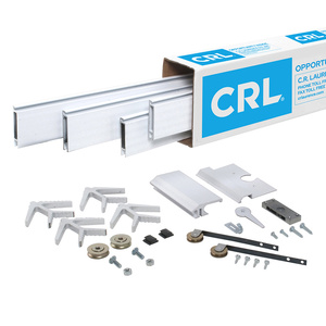 CRL Champion Series White Powder Coated 50" x 97" Heavy-Duty Extruded K.D. Sliding Screen Door Kit - 2-1/2" Frame