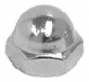 CRL Nickel Plated Zinc 3/8"-16 Acorn Cap Nut for 1-1/2" and 2" Standoffs
