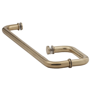 Polished Brass 6" x 18" Towel Bar Handle Combo with Washers