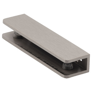 Brushed Nickel Solid Brass Shelf Clapmp Size: 3-15/16" (100 mm) Wide x 1" (25 mm) Deep