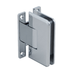 CRL Polished Chrome Plymouth Series Wall Mount 'H' Back Plate Hinge
