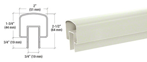 CRL Oyster White 100 Series 241" Top Rail