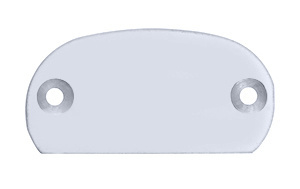 CRL Clear Anodized 320X Series Decorative End Cap